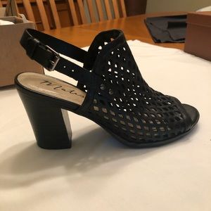 Matisse Black Peep Toe Sandals Size 8.5